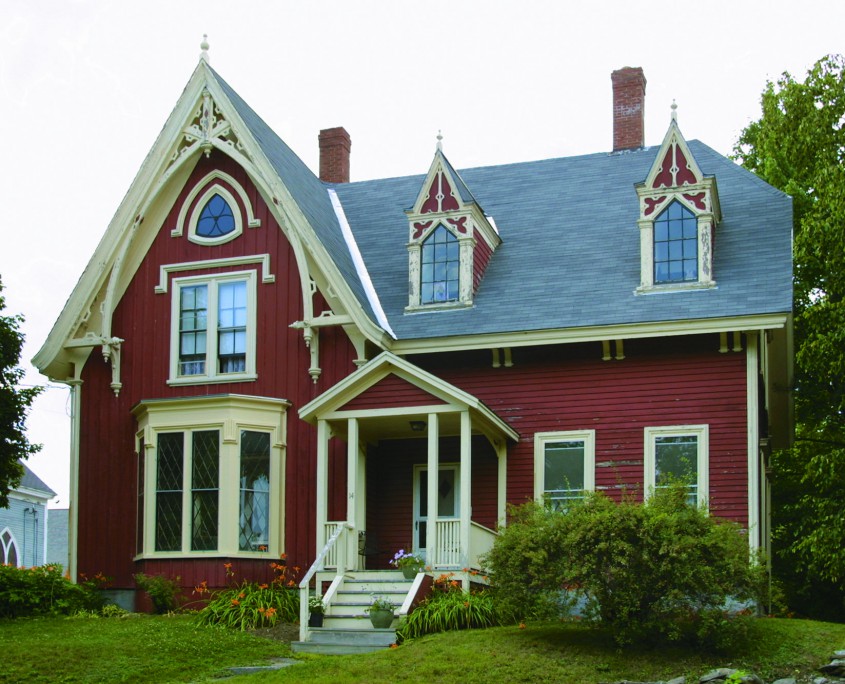 Maison résidentielle bourgogne de style victorian